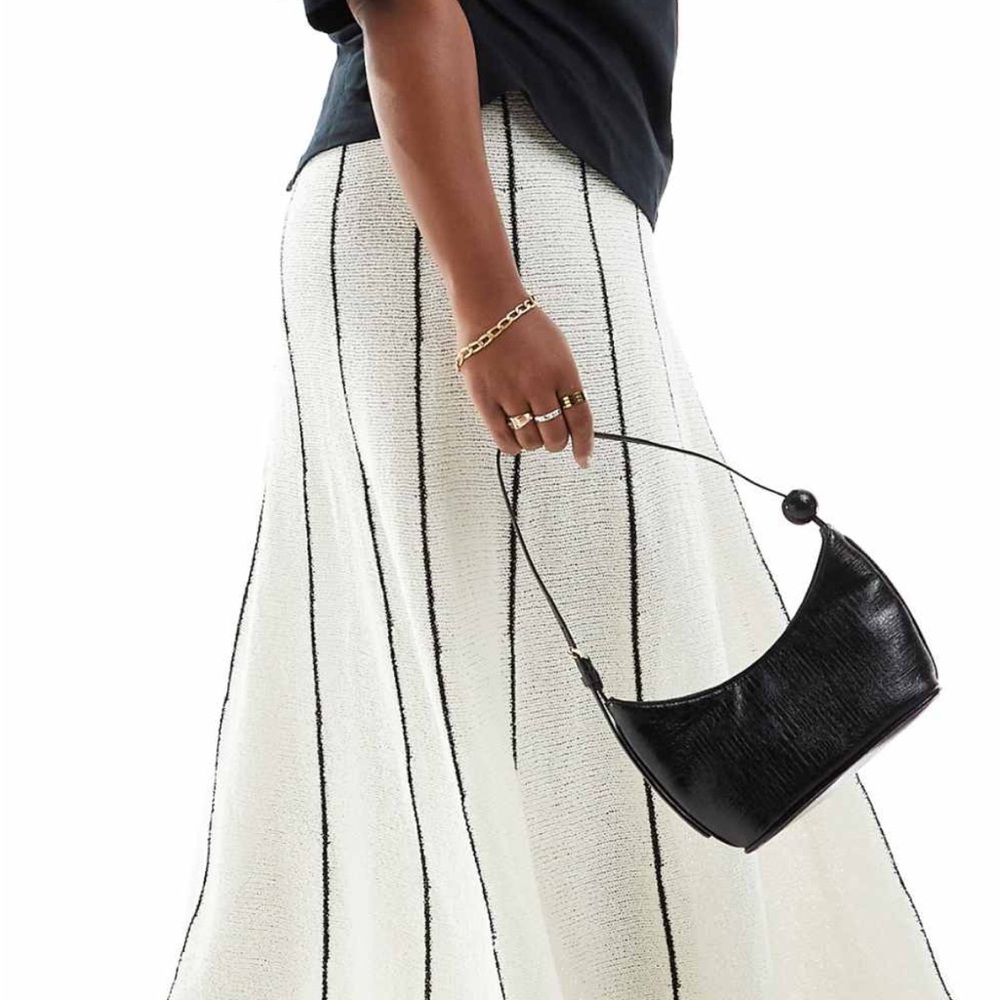 Fringe Knit Maxi Skirt